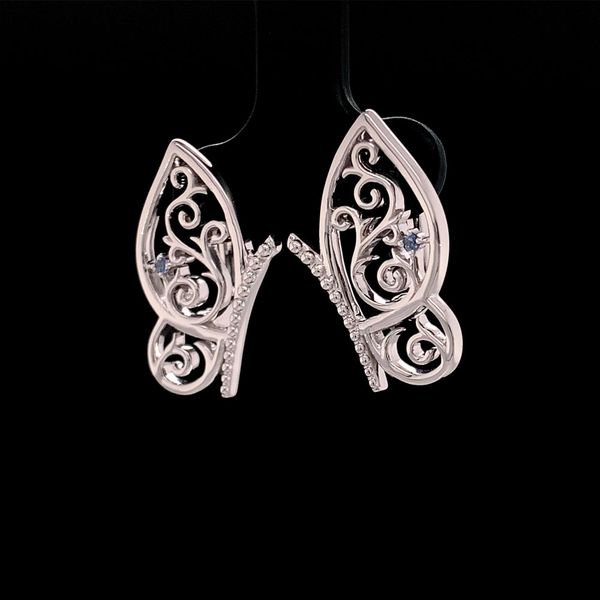 Butterfly Yogo Sapphire Earrings Image 3 Geralds Jewelry Oak Harbor, WA