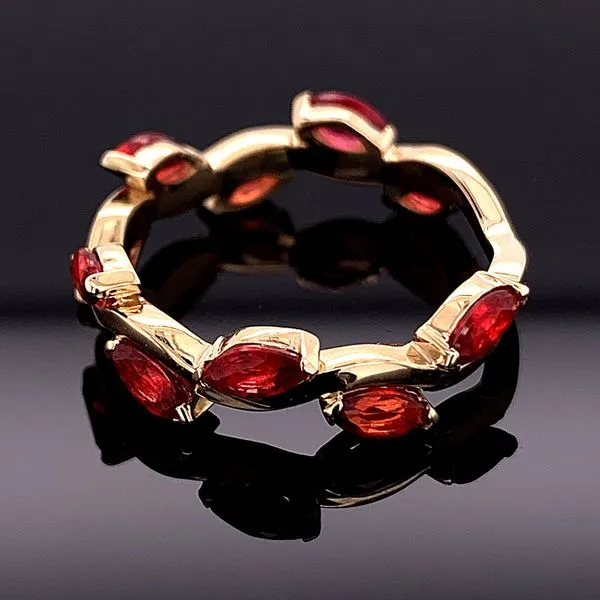 Custom Made Marquise Fire Ruby Ring Image 2 Geralds Jewelry Oak Harbor, WA