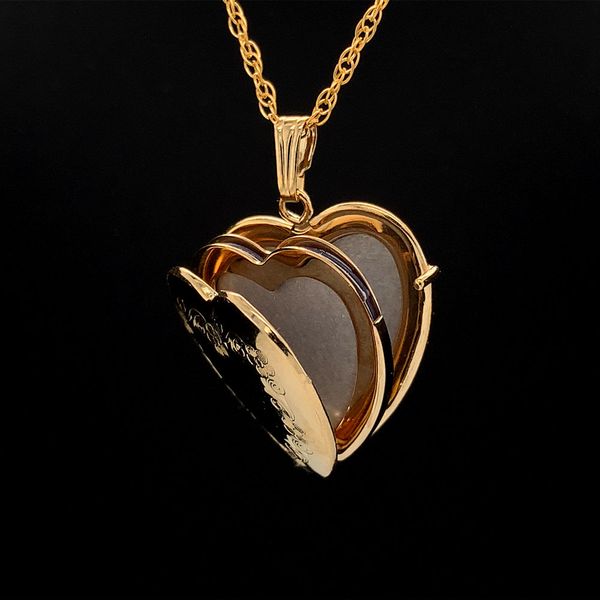 14K Yellow Gold Filled Heart Locket Image 2 Geralds Jewelry Oak Harbor, WA