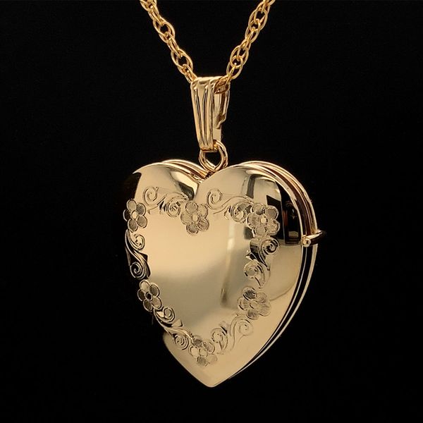 14K Yellow Gold Filled Heart Locket Geralds Jewelry Oak Harbor, WA