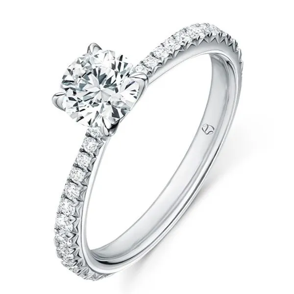 Hearts on Fire Platinum Engagement Ring Gary J. Long Jewelers Stockton, CA