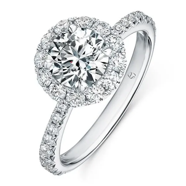 Hearts on Fire Platinum Engagement Ring Gary J. Long Jewelers Stockton, CA