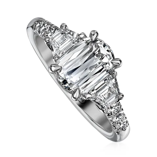 Platinum L'Amour Diamond Engagement Ring Gary J. Long Jewelers Stockton, CA