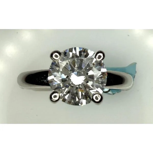 PLATINUM LAB GROWN DIAMOND SOLITAIRE RING Gary J. Long Jewelers Stockton, CA