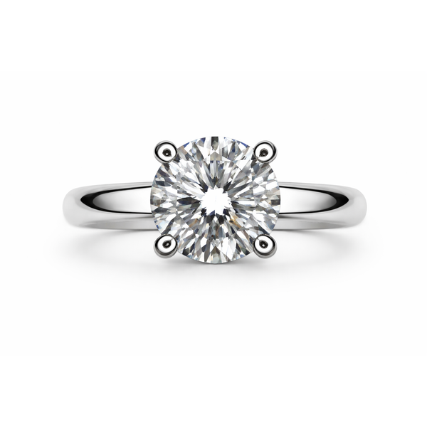 PLATINUM LAB GROWN DIAMOND SOLITAIRE RING Gary J. Long Jewelers Stockton, CA