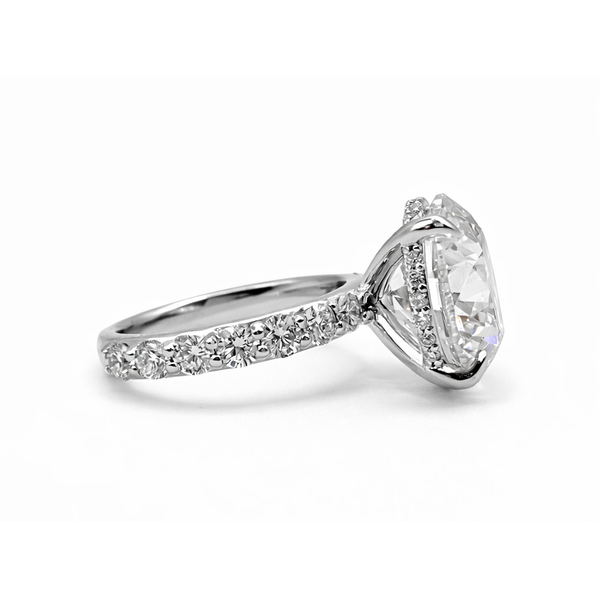 14KW LAB GROWN ROUND DIAMOND HIDDEN HALO ENGAGEMENT RING Image 2 Gary J. Long Jewelers Stockton, CA