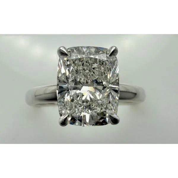 14K White Gold Lab Grown Diamond Hidden Halo Engagement Ring Gary J. Long Jewelers Stockton, CA