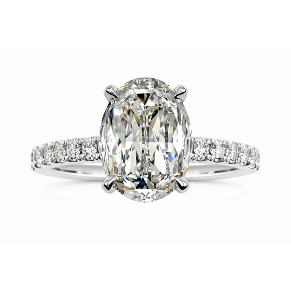 14KW LAB GROWN L'AMOUR OVAL DIAMOND ENGAGEMENT RING Gary J. Long Jewelers Stockton, CA