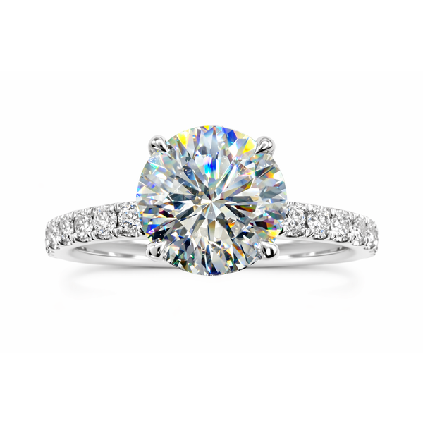 14KW LAB GROWN L'AMOUR ROUND DIAMOND ENGAGEMENT RING Gary J. Long Jewelers Stockton, CA