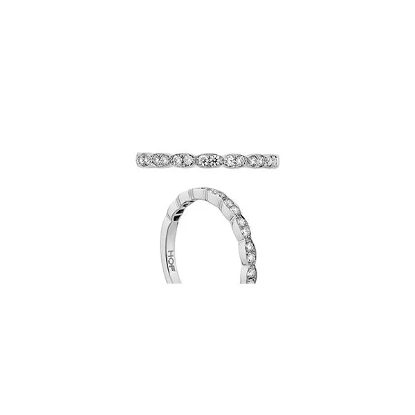 Platinum Lorelei Floral Milgrain Diamond Wedding Band Gary J. Long Jewelers Stockton, CA
