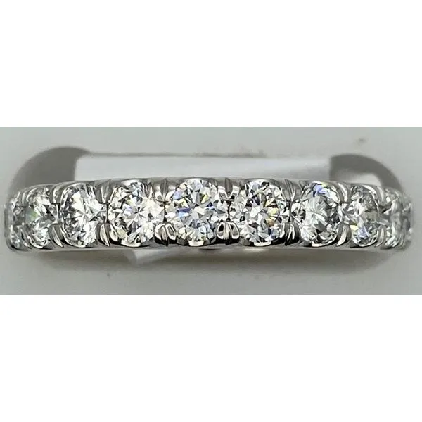 14K White Gold 1.11ctw Round Lab Grown Diamond Comfort Fit Band Gary J. Long Jewelers Stockton, CA