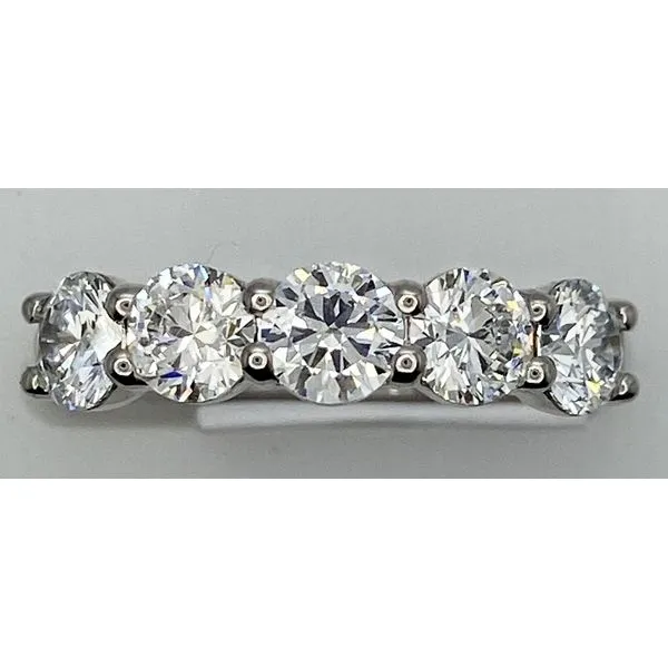 14K White Gold Lab Grown Diamond Band Gary J. Long Jewelers Stockton, CA
