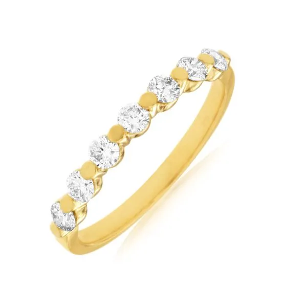 14KY .50TW ROUND SINGLE PRONG DIAMOND BAND Gary J. Long Jewelers Stockton, CA