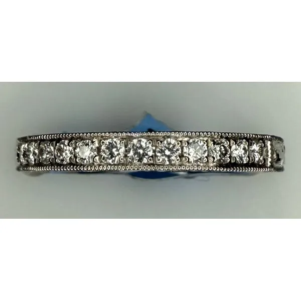 PLATINUM ENGRAVED DIAMOND WEDDING BAND Gary J. Long Jewelers Stockton, CA