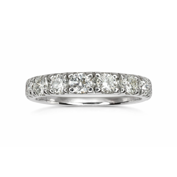 14KW DIAMOND SHARED PRONG WEDDING BAND Gary J. Long Jewelers Stockton, CA
