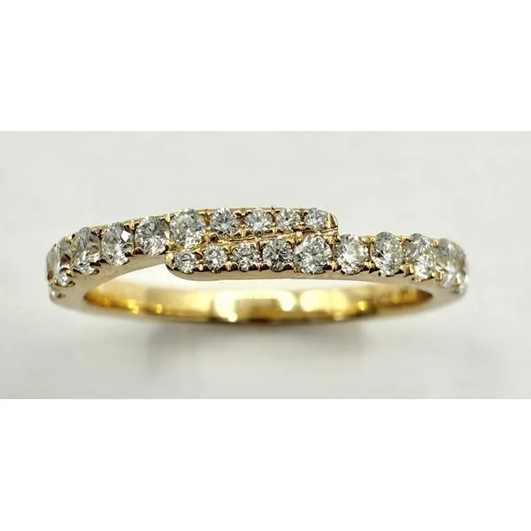 14K Yellow Gold Tapered Diamond Band Gary J. Long Jewelers Stockton, CA