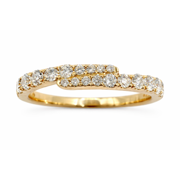 14K YELLOW GOLD TAPERED DIAMOND BAND Gary J. Long Jewelers Stockton, CA
