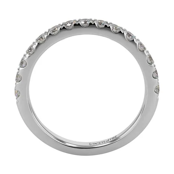 14Kt White Gold Diamond Wedding Band Image 2 Gary J. Long Jewelers Stockton, CA