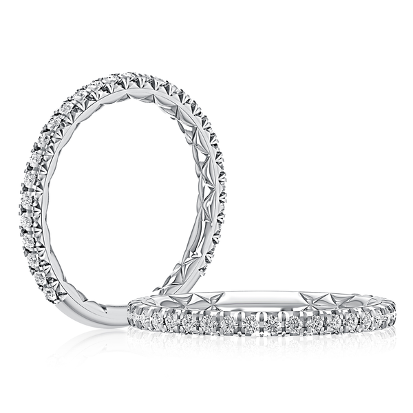 14K White Gold Diamond Wedding Band Gary J. Long Jewelers Stockton, CA