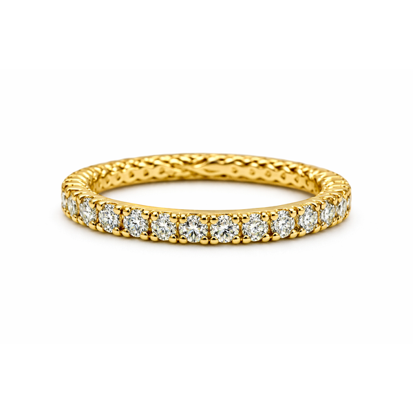 14K Yellow Gold Lab Grown Diamond Eternity Band Gary J. Long Jewelers Stockton, CA