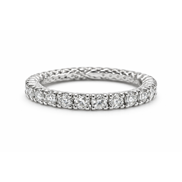 14K White Gold Lab Grown Diamond Eternity Band Gary J. Long Jewelers Stockton, CA