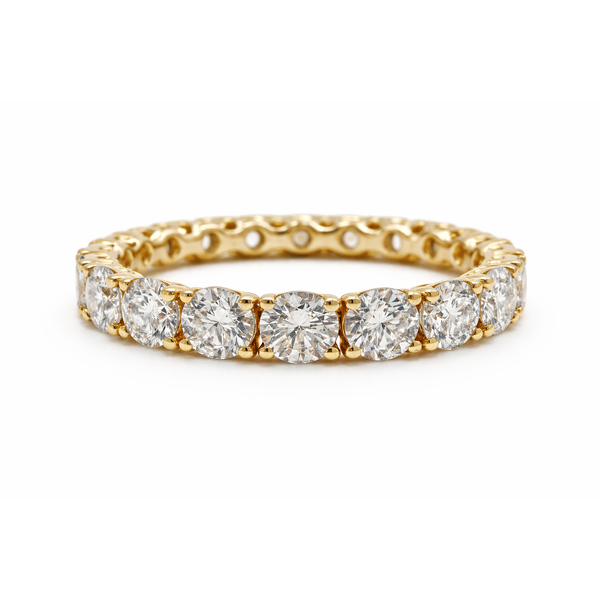 14K Yellow Gold Lab Grown Diamond Eternity Ring Gary J. Long Jewelers Stockton, CA