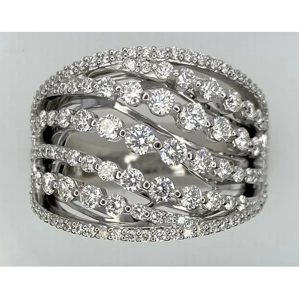 14K White Gold Diamond Fashion Band Gary J. Long Jewelers Stockton, CA