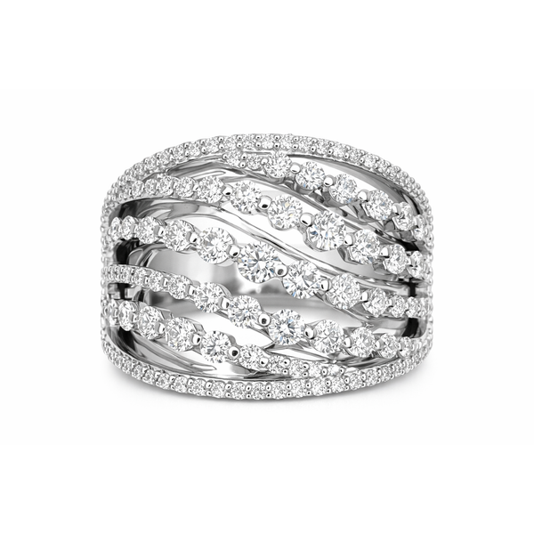 14K White Gold Diamond Fashion Band Gary J. Long Jewelers Stockton, CA