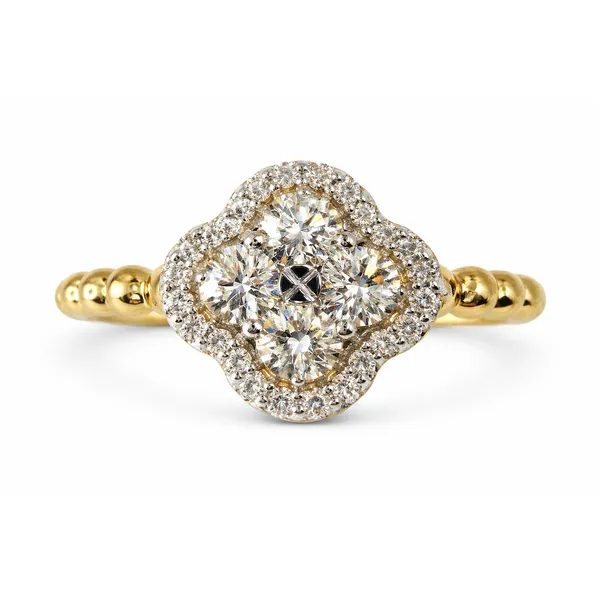 14KTT DIAMOND CLUSTER FASHION RING Gary J. Long Jewelers Stockton, CA