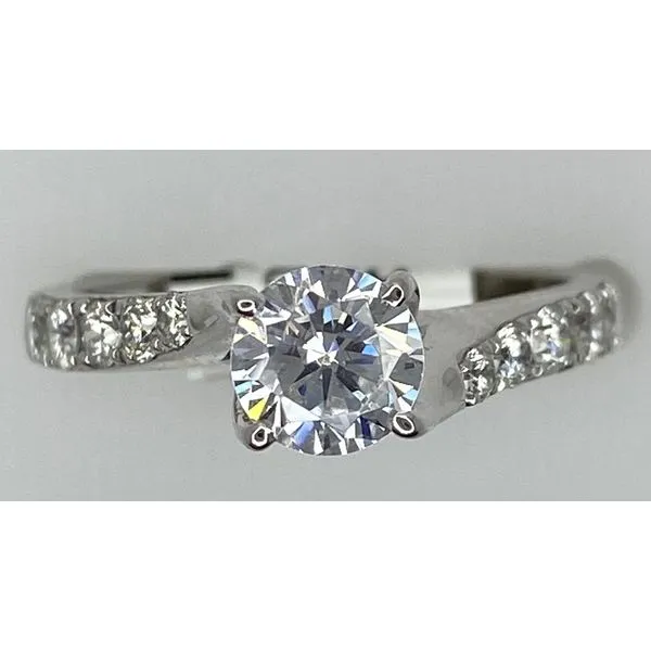 18K White Gold Engagement Ring Gary J. Long Jewelers Stockton, CA