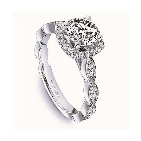 14K White Gold Engagement Ring Gary J. Long Jewelers Stockton, CA