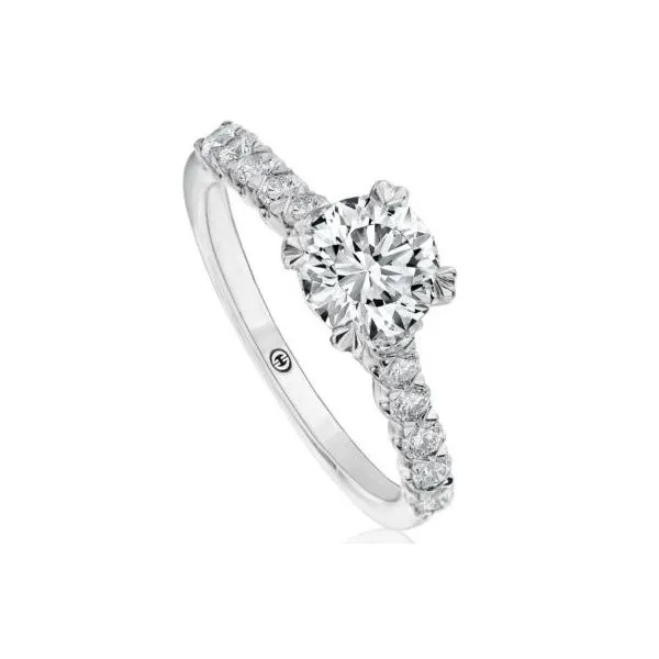 14K White Gold Engagement Ring with 0.41ct Round SI1 I Diamonds Gary J. Long Jewelers Stockton, CA