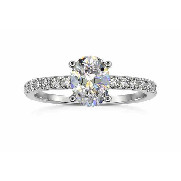 14K White Gold Engagement Ring Gary J. Long Jewelers Stockton, CA