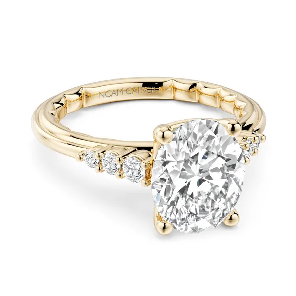 14KY 2CT OVAL 2MM SHARED PRONG DIAMOND SEMI-MOUNT Gary J. Long Jewelers Stockton, CA