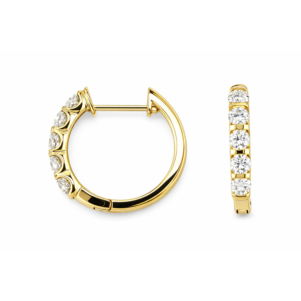 14KY 1.00TW DIAMOND HOOP EARRINGS Gary J. Long Jewelers Stockton, CA
