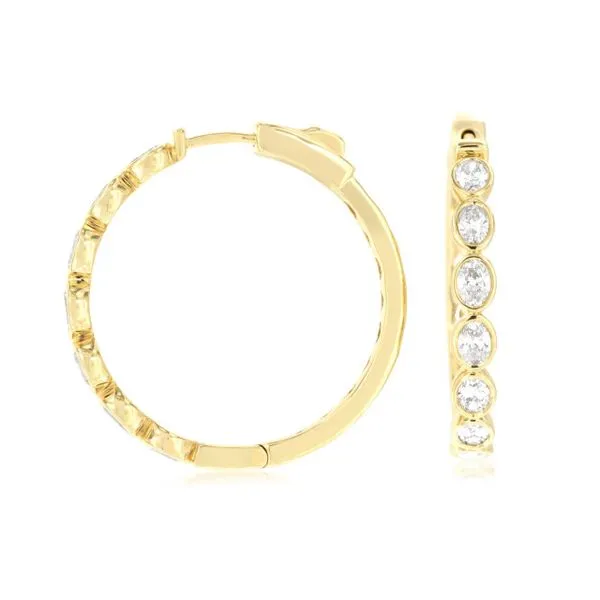 14KY DIAMOND HOOP EARRINGS Gary J. Long Jewelers Stockton, CA