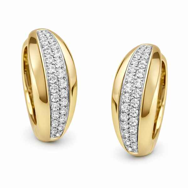 14KTT DIAMOND HOOP EARRINGS Gary J. Long Jewelers Stockton, CA