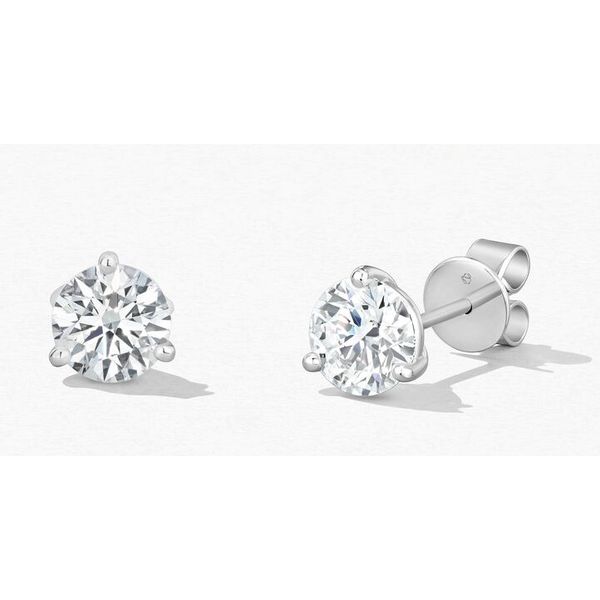 14KW 3.06TW NATURAL DIAMOND STUD EARRINGS Gary J. Long Jewelers Stockton, CA