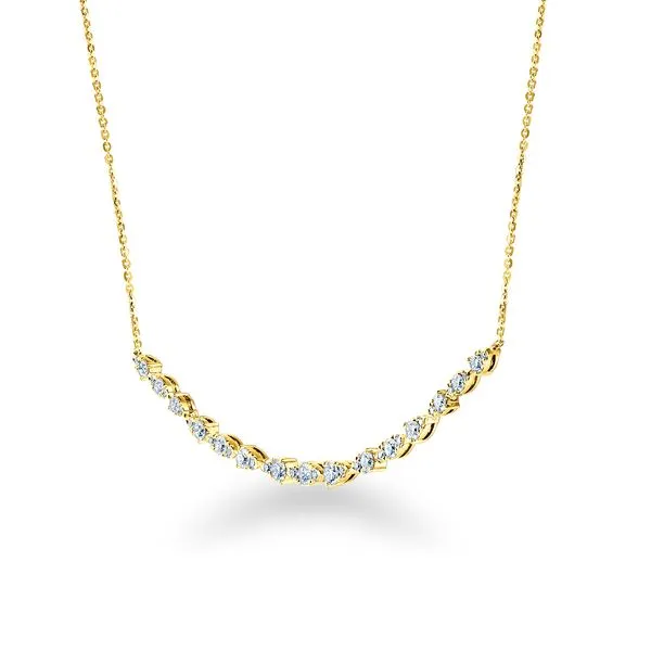 18K Yellow Gold Aerial Dewdrop Necklace Image 2 Gary J. Long Jewelers Stockton, CA