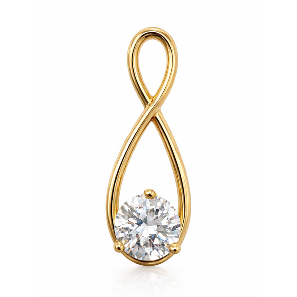 14KY DIAMOND SOLITAIRE PENDANT Gary J. Long Jewelers Stockton, CA
