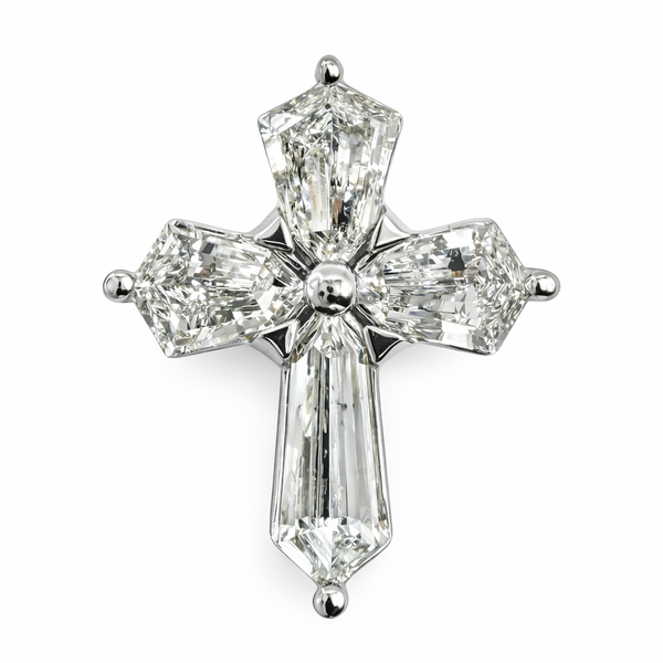 14KW DIAMOND CROSS PENDANT Gary J. Long Jewelers Stockton, CA