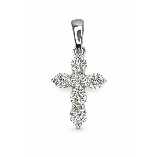 14KW DIAMOND CROSS PENDANT Gary J. Long Jewelers Stockton, CA