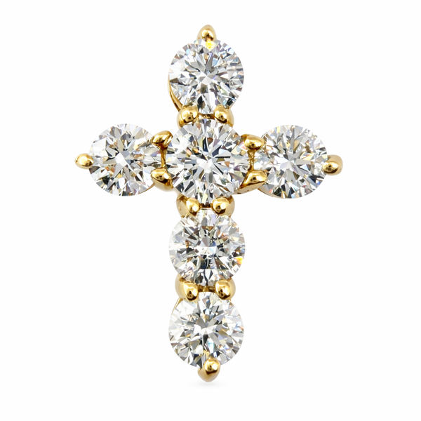 14KY DIAMOND CROSS PENDANT Gary J. Long Jewelers Stockton, CA