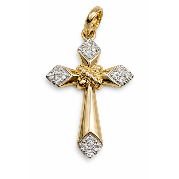 14KY DIAMOND CROSS PENDANT Gary J. Long Jewelers Stockton, CA