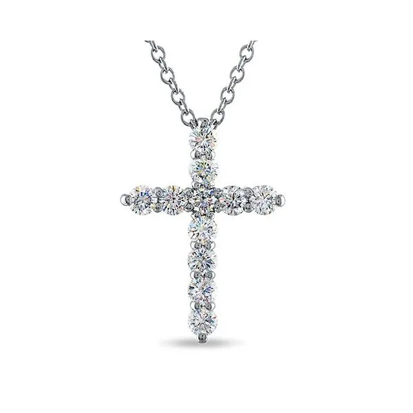14KW FACETS OF FIRE DIAMOND CROSS W/CHAIN Gary J. Long Jewelers Stockton, CA