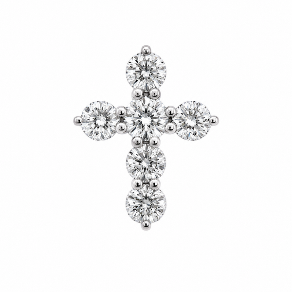 14KW DIAMOND CROSS PENDANT Gary J. Long Jewelers Stockton, CA