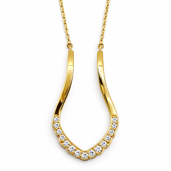 14K Yellow Gold Diamond Ring Holder Necklace Gary J. Long Jewelers Stockton, CA