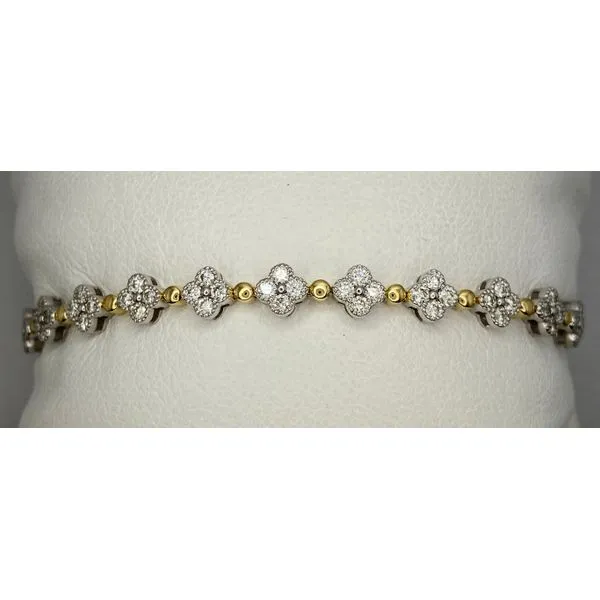 Diamond Clover Flexible Bangle Gary J. Long Jewelers Stockton, CA