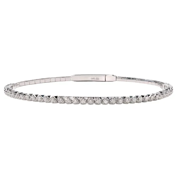 14K White Gold Diamond Flex Bracelet Gary J. Long Jewelers Stockton, CA