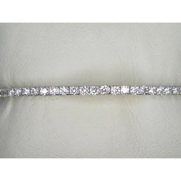 14KW Round Diamond 4Prong Set Flexible Bangle Bracelet Gary J. Long Jewelers Stockton, CA
